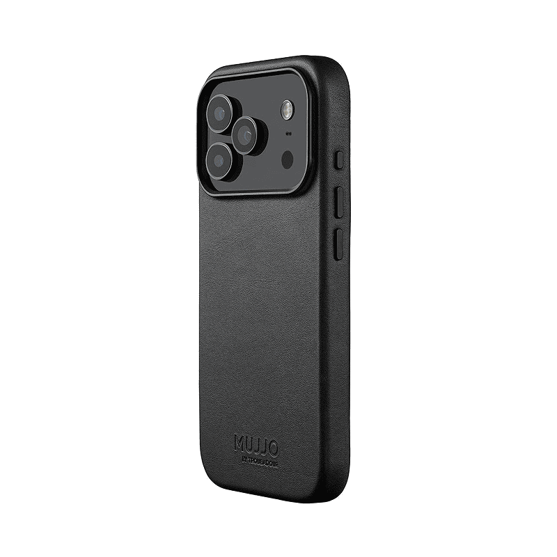 Чехол Mujjo Leather для iPhone 17 Pro Max, Черный