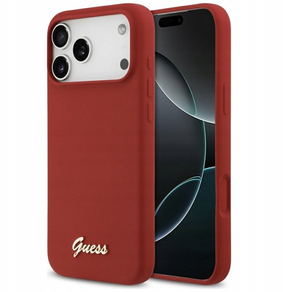 Чехол Guess iPhone 17 Pro Max, MagSafe, Красный