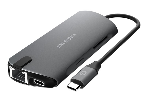 Energea AluHUB HD PRO 8 в 1 Superspeed Aluminium USB-C 3.1 Gunmet