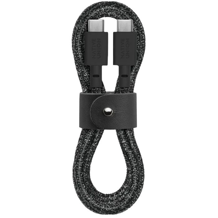 Native Union BELT CABLE, USB-C/LIGHTNING длина 1,2м., Космический Черный