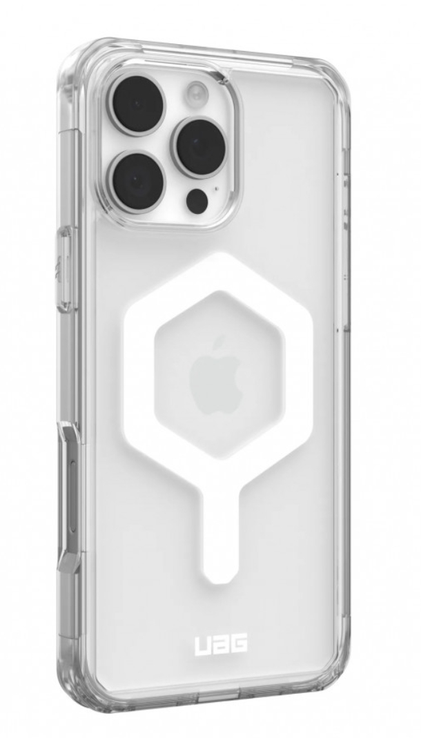 Чехол с подставкой и поддержкой MAGSAFE Uag Plyo для iPhone 16 Pro Max, Прозрачный/Белый