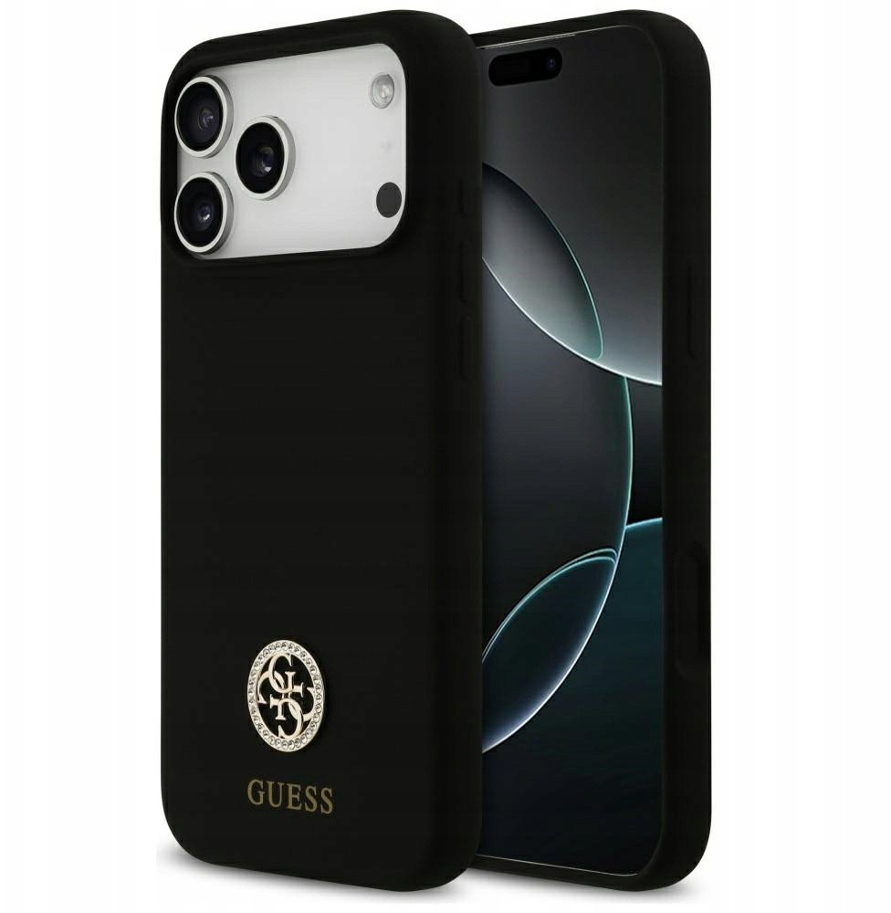 Чехол Guess iPhone 17 Pro Max, MagSafe, Черный