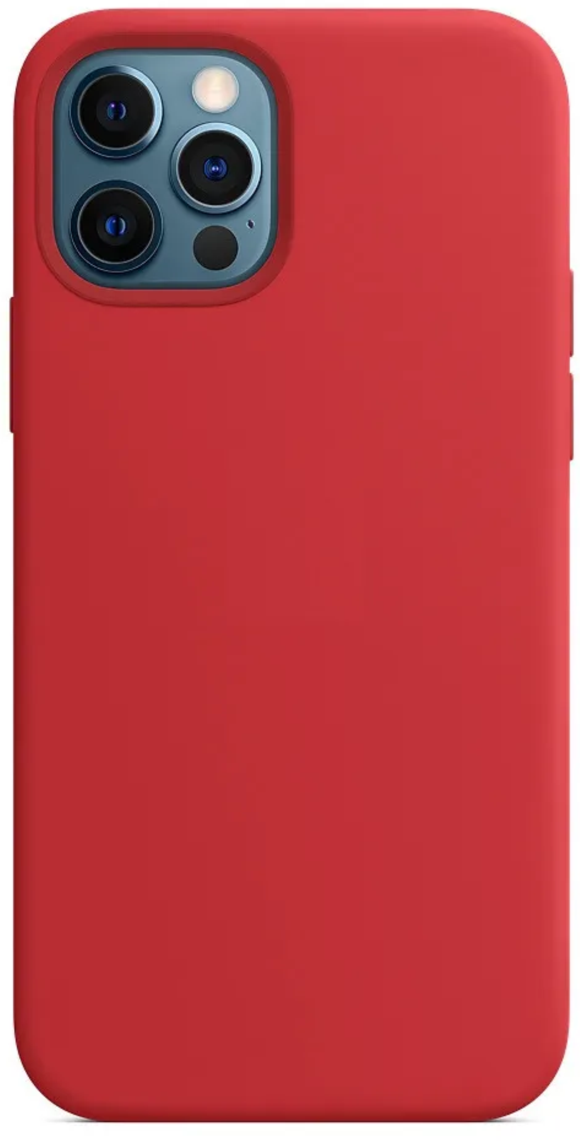 Оригинальный Силиконовый чехол для iPhone 12 Pro Max, Красный