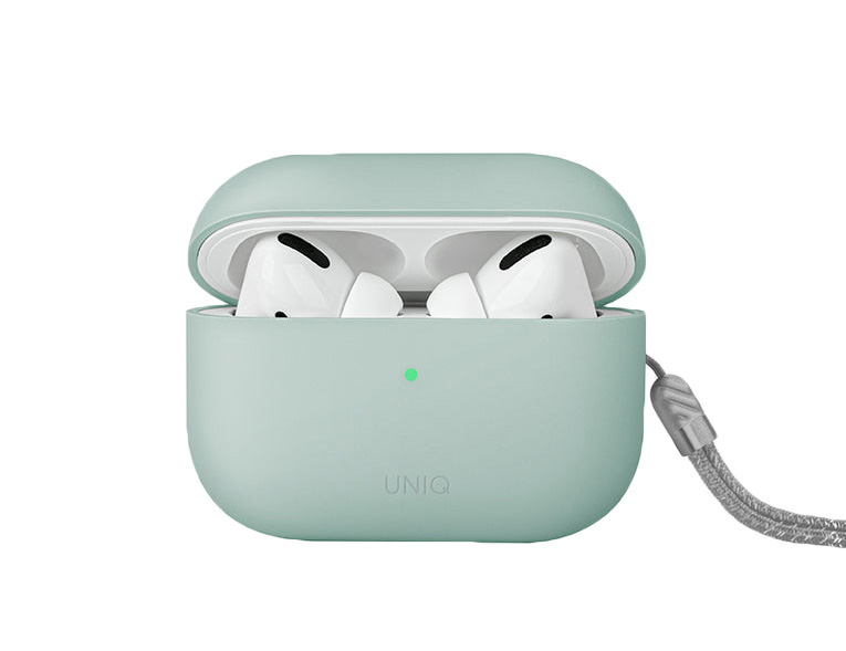 Чехол Uniq для Airpods Pro 2 LINO Liquid silicone, Зеленый