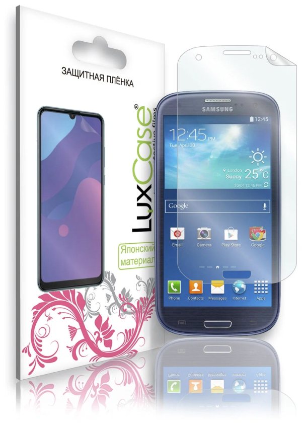 Защитная пленка LuxCase на дисплей для Samsung Galaxy S3 i9300 (Суперпрозрачная)