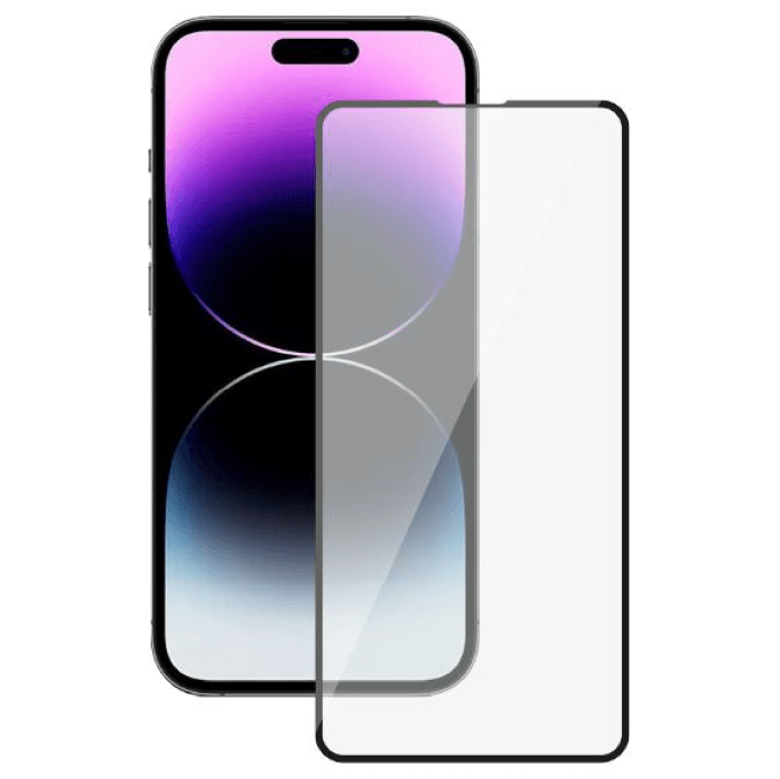 Защитное стекло цельное 3D для iPhone 14 Pro Max, Черная рамка