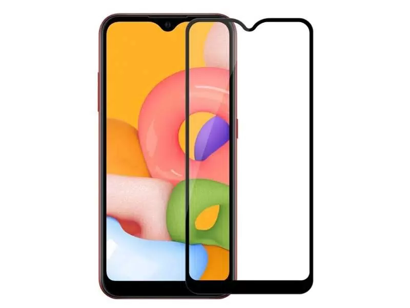 Защитное стекло 2D для Samsung A40, Черный