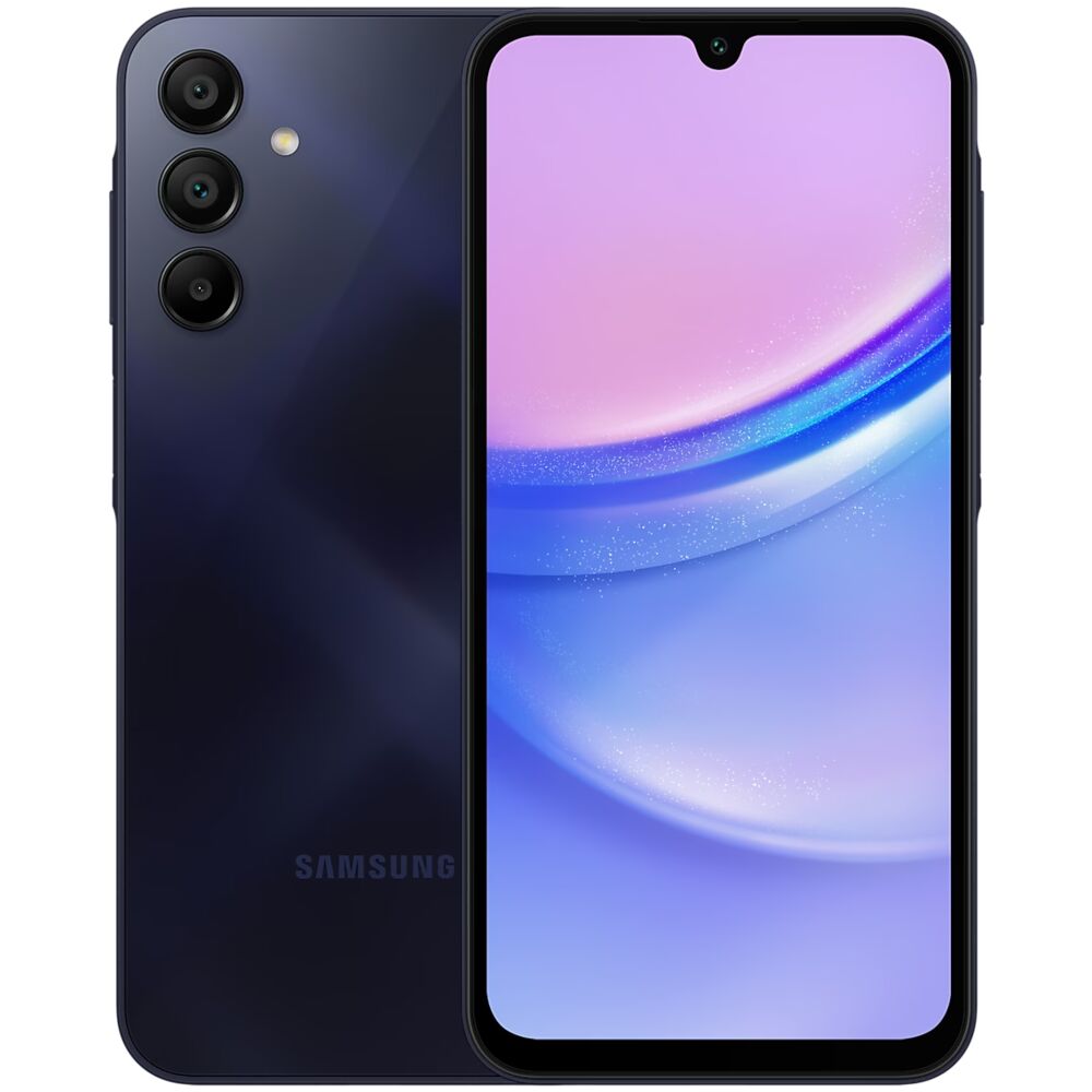 Samsung Galaxy A15 4/128Гб, медленно заряжается, Голубо-черный - Б/У