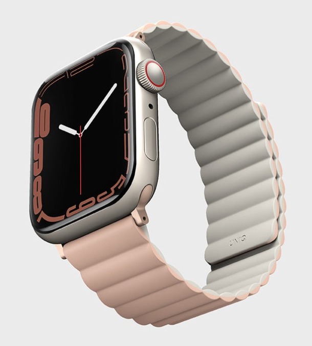 Ремешок Uniq Revix reversible Magnetic Розовый/Бежевый для Apple Watch 38/40/41мм