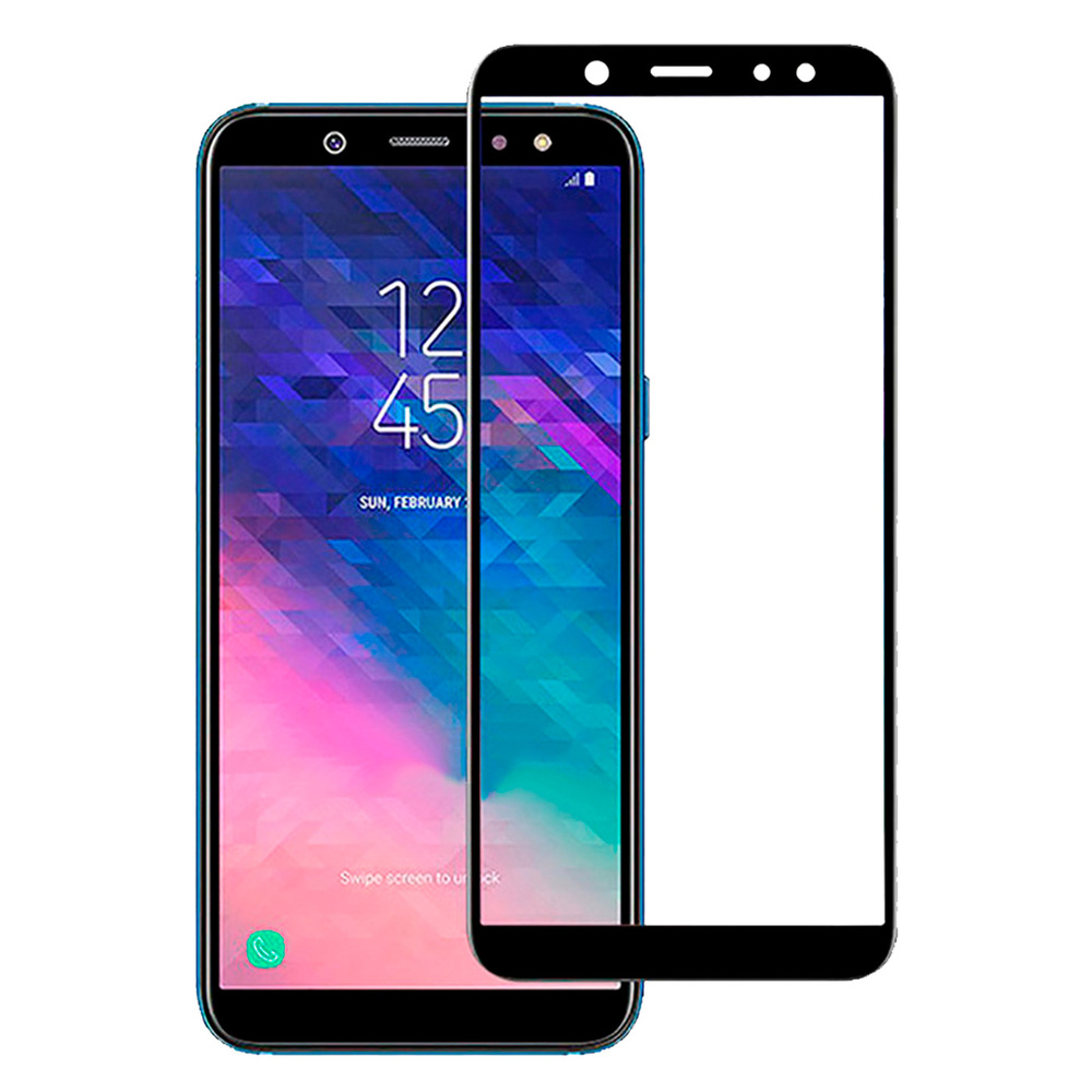 Защитное стекло для Samsung A6 (2018) Black