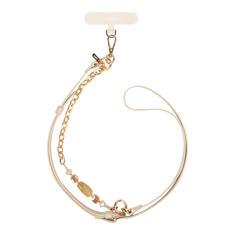 Ремешок на шею/руку Uniq COEHL Caryne 2-in-1 Lanyard and Handstrap, Кремовый