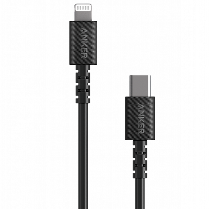 Anker PowerLine USB-C – Lightning 0.9м, Черный