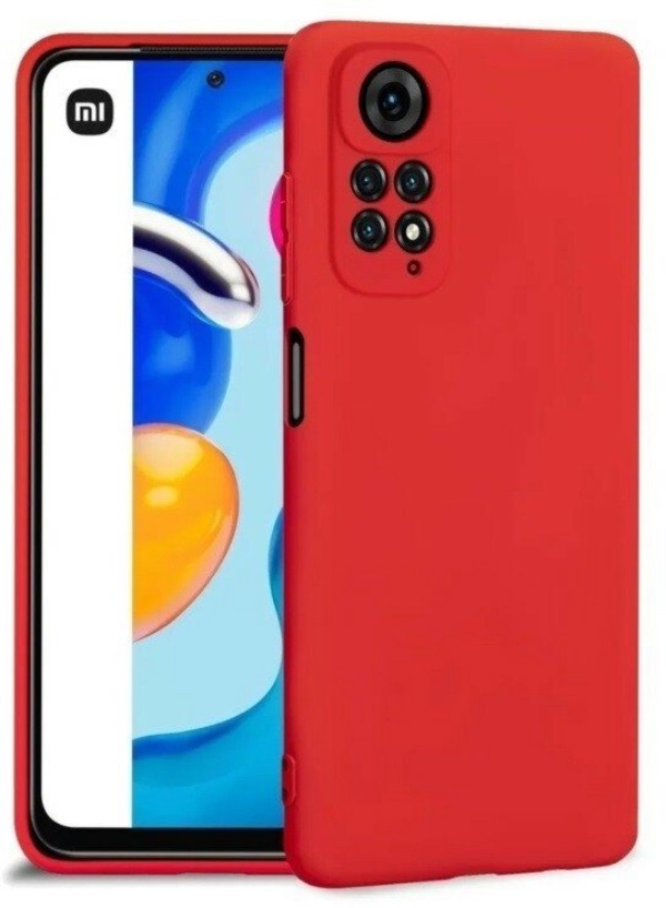 Чехол Силиконовый для Xiaomi Redmi Note 12 Pro 4G, Красный