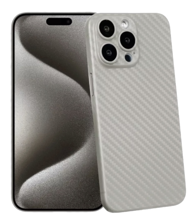 Чехол KZDOO Air Carbon для iPhone 15 Pro max, Титан