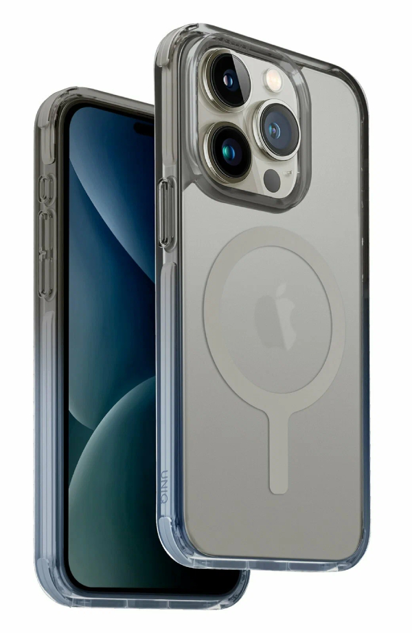 Чехол Uniq для iPhone 15 Pro, Combat Duo AF Dusty MagSafe, Синий/Зеленый