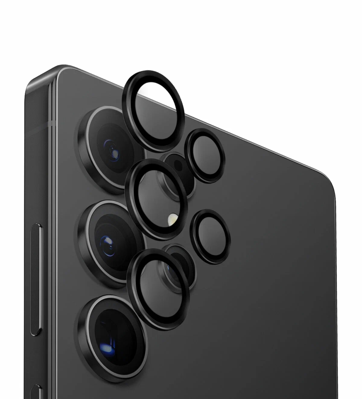 Защитное стекло Uniq OPTIX Camera Lens AluGuard для Galaxy S25 Ultra, Черный