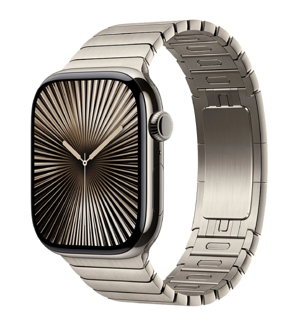 Apple Watch Series 10 GPS 42 мм, корпус из натурального титана с браслетом из нержавеющей стали Apple