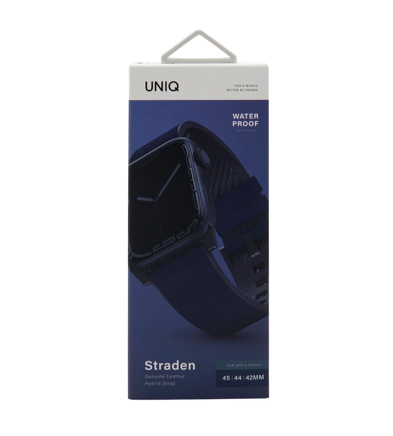 Ремешок Uniq Straden Waterproof Leather/Silicone для Apple Watch 49/46/45/44, Синий