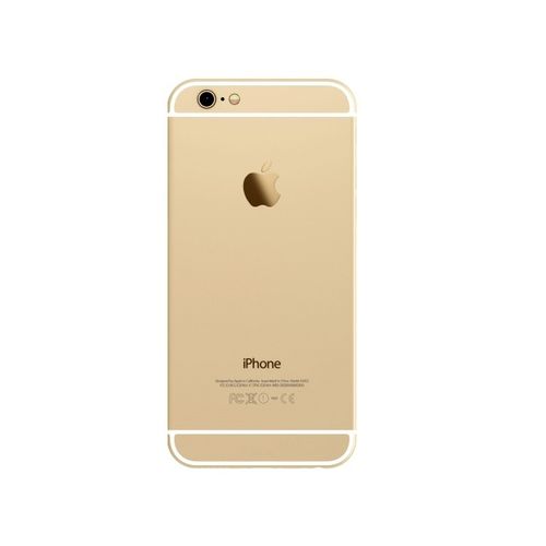 Пластиковый кейс, Имитация задней крышки iPhone для iPhone 6+/6S+, Золото