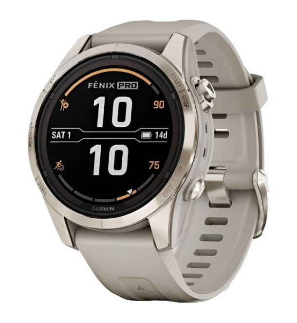 Garmin Fenix 7S Pro Сапфир Solar, Мягкое Золото