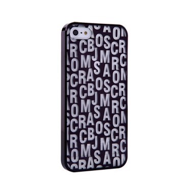 Чехол-накладка Marc Jacobs для iPhone 5/5S, Пластиковый, Черный