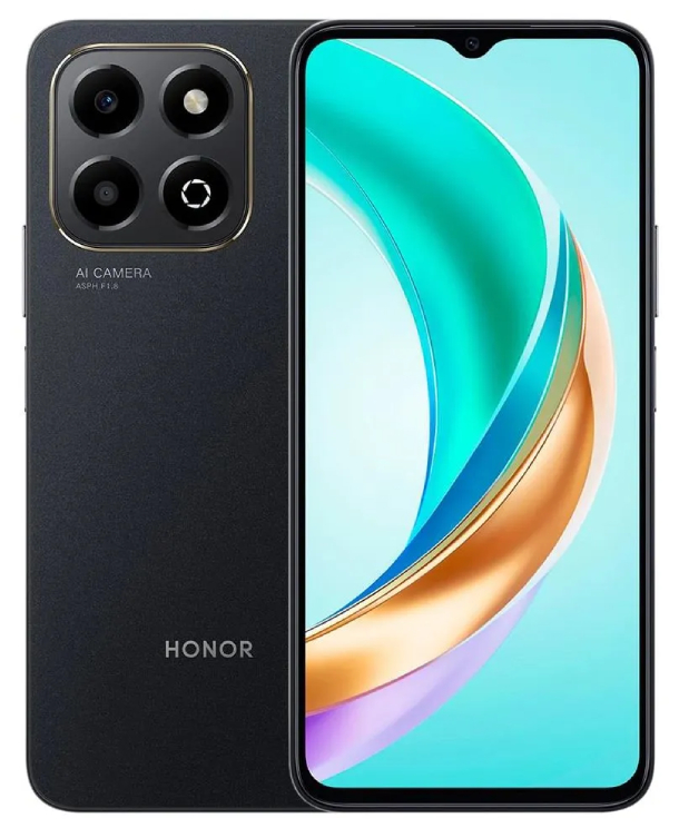 Honor X6b 6/256Гб, Полуночно-черный