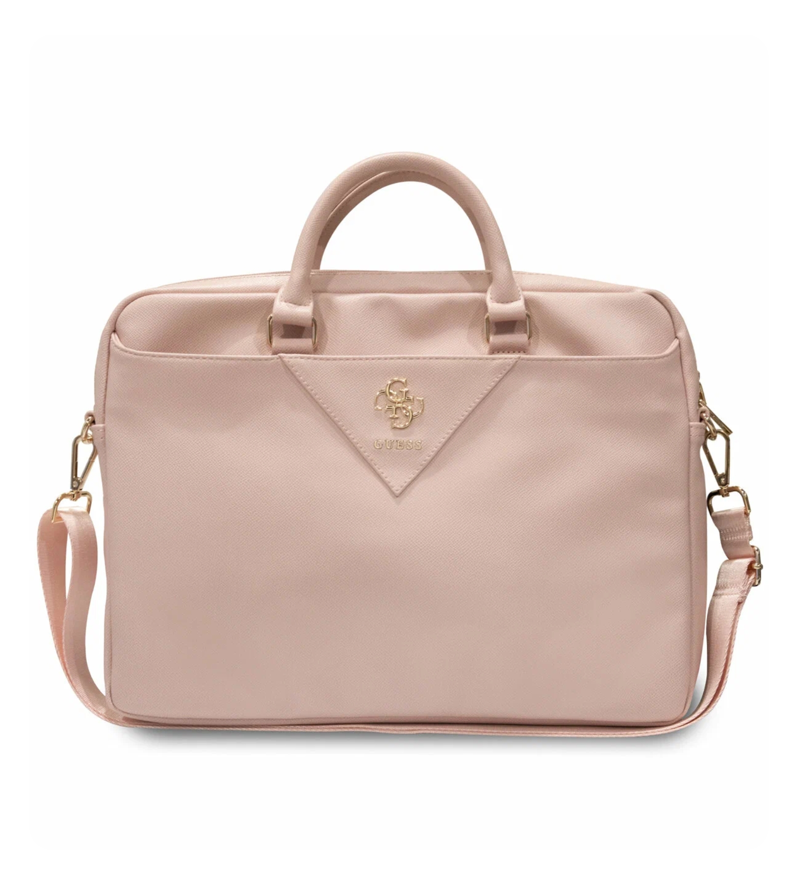 Guess для MacBook 15"/16" PU Grained leather Bag 4G, Розовый
