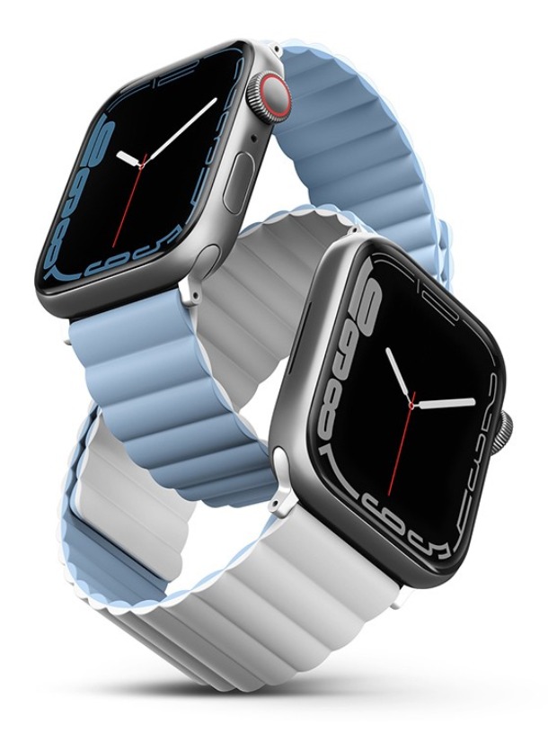 Ремешок Uniq Revix reversible Magnetic Белый/Арктическая синева для Apple Watch 38/40/41мм