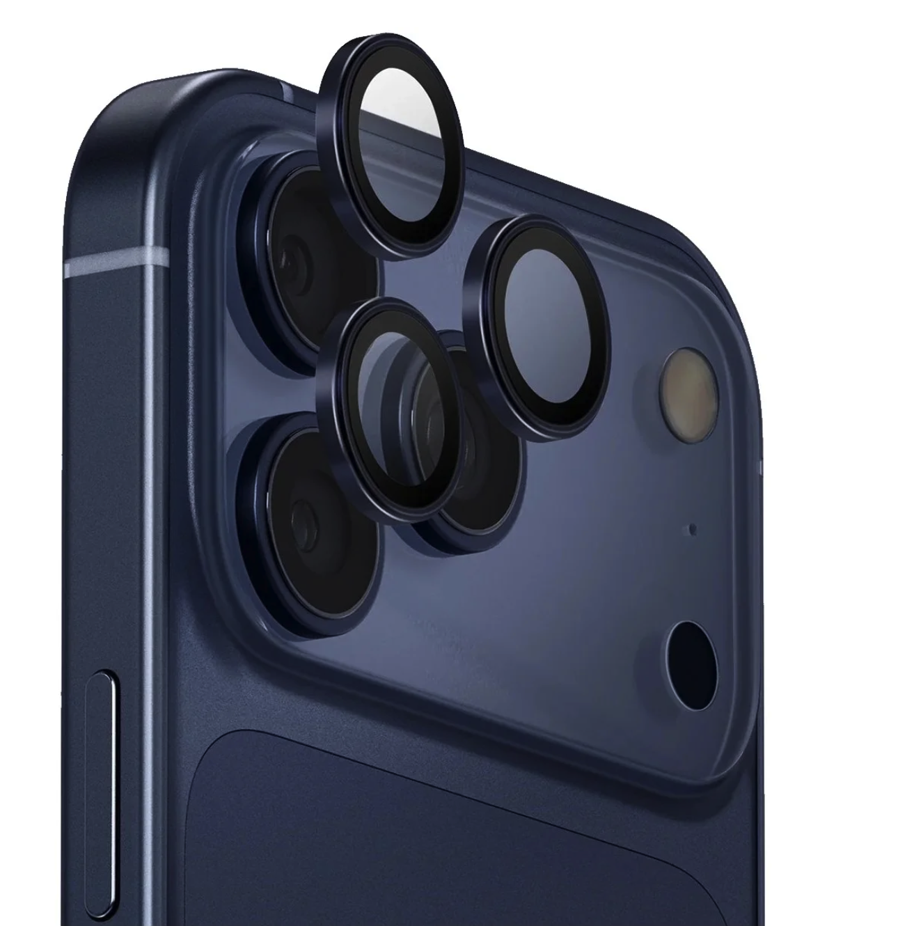 Защитное стекло Объектив камеры Uniq OPTIX PRIME Сапфир Нержавеющая сталь Темно-синий для iPhone 17 Pro/17 Pro Max