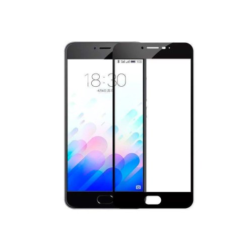 Защитное стекло 2D для Meizu U10, Черный