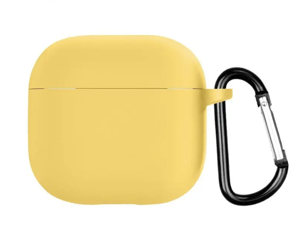 Чехол для наушников Airpods 4 силикон, желтый