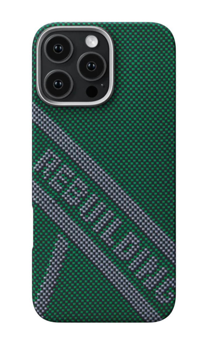 Чехол PITAKA Re-TROS Refining Tactile Woven Case для iPhone 16 Pro, Зеленый