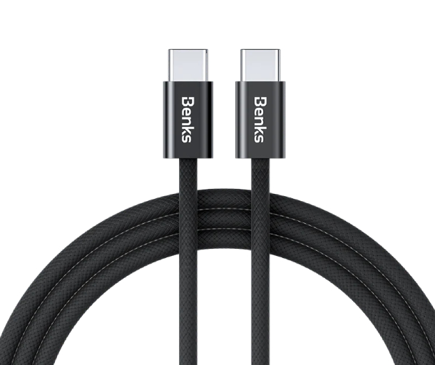 Benks D49 USB-C to USB-C 60W 1.2M, Черный