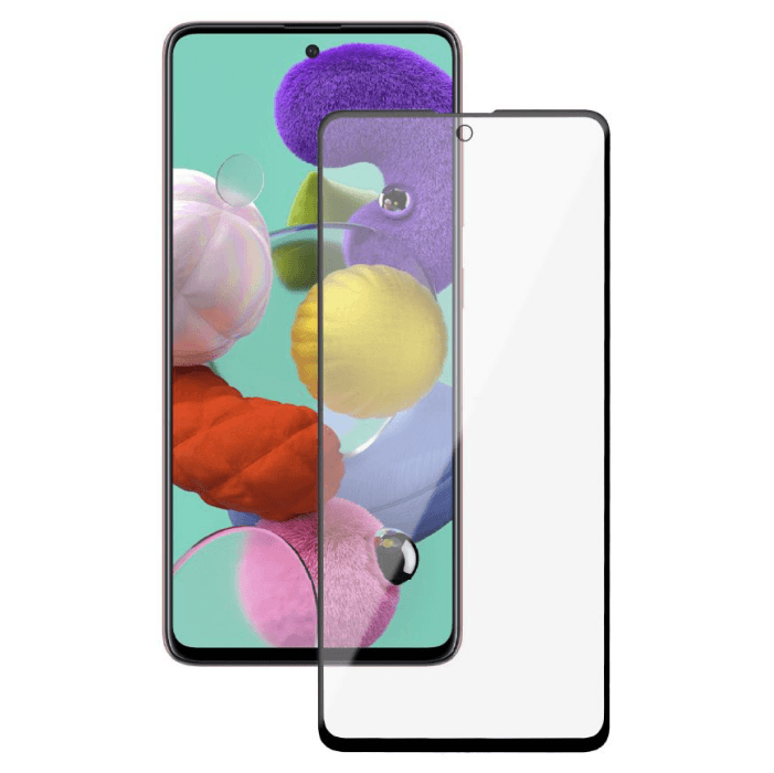 Защитное стекло Deppa 3D Full Glue для Samsung Galaxy A51 (2020), 0.3 мм, черная рамка