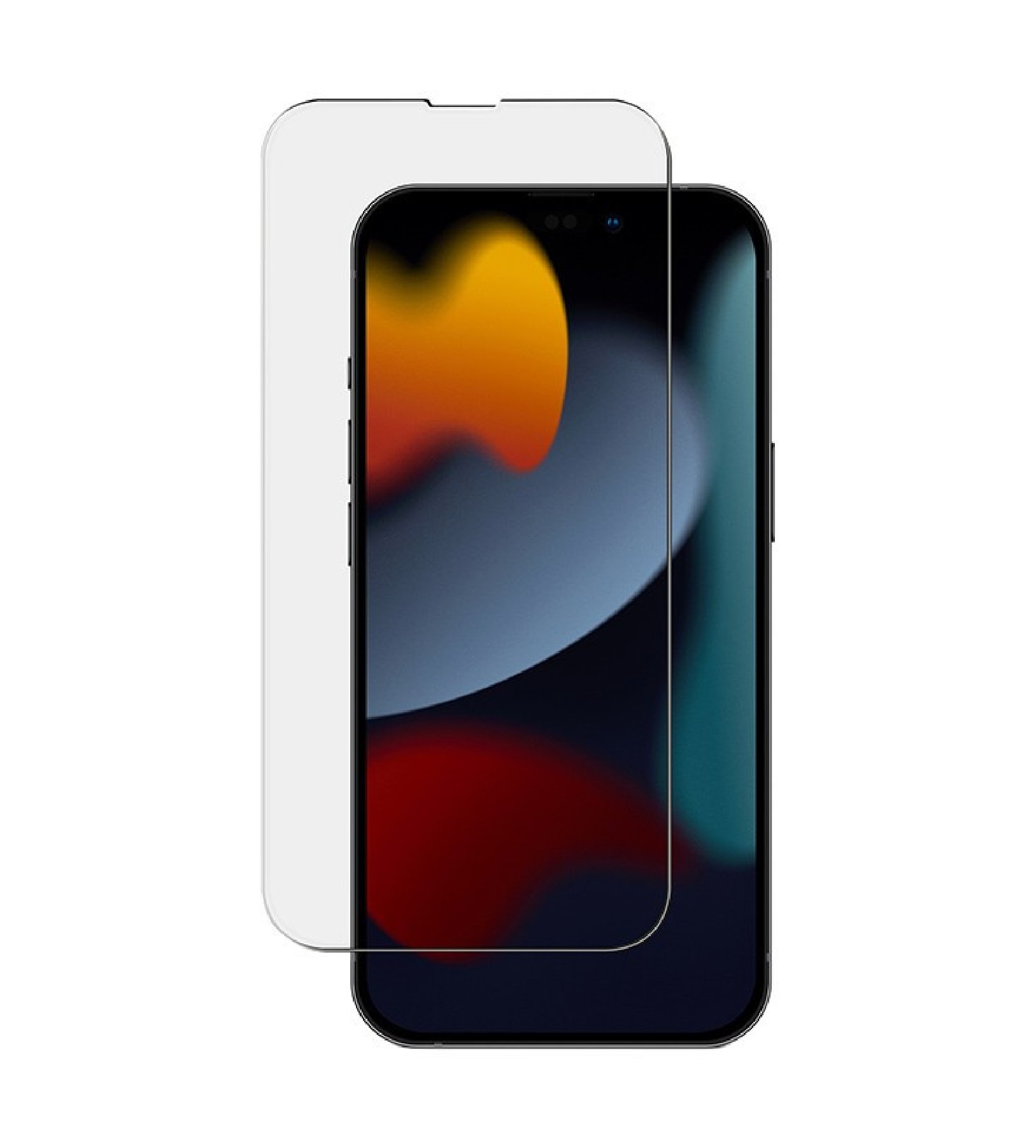 Стекло Uniq OPTIX Vivid (true colors) Clear/Black (+installer) для iPhone 16e / 13 / 13 Pro / 14