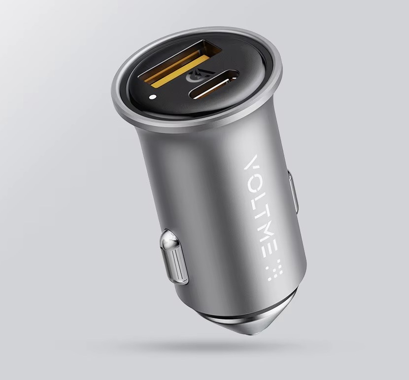 VOLTME Cazo 30CA Алюминиевый корпус, 30Вт W USB A + Type-C, Серый