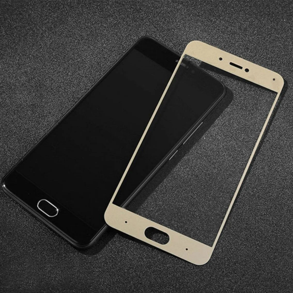 Защитное стекло 2D для Xiaomi Mi5C, Золото