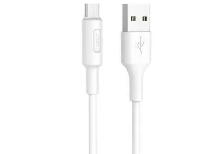 HOCO X25 Soarer Charging Data Cable USB-A->micro-USB, Белый