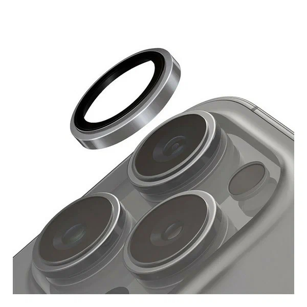 Защитные линзы Keephone Kevlar Lens на камеру iPhone 16 Pro Max, Черный