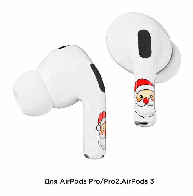 Наклейки "vlp" Easy Art для AirPods Pro/Pro2, Санта
