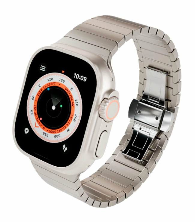 Ремешок "vlp" Titanium Band для Apple Watch 42/44/45/49, Серый