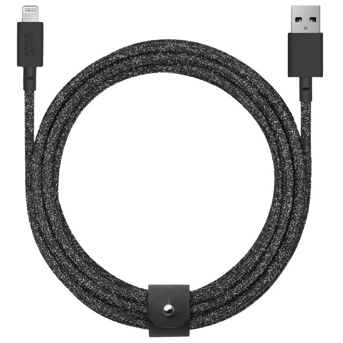 Native Union BELT CABLE, USB-A/LIGHTNING длина 3м, Космический Черный