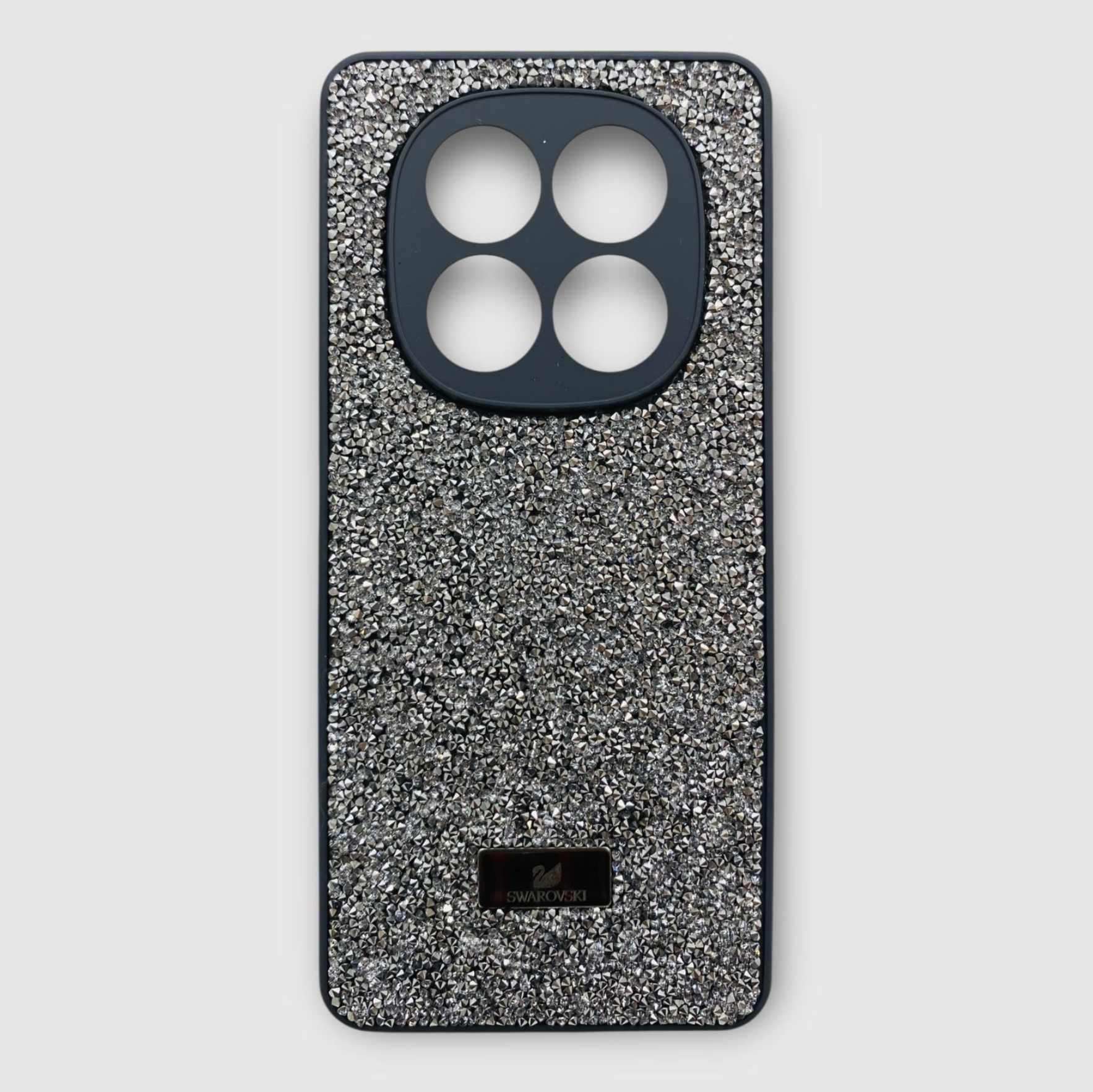 Чехол со стразами Swarovski для Xiaomi Redmi Note 14S 4G, серый