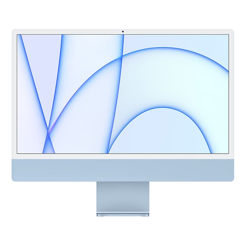 Моноблок Apple iMac 24" (2021) Retina 4,5K MGPK3RU/A (M1 8Core CPU, 8Core GPU/8Гб/256SSD) Синий