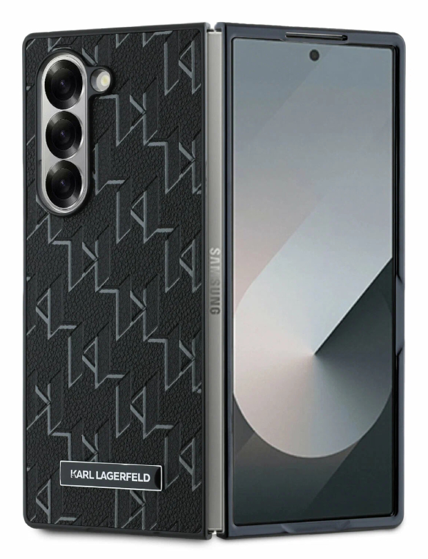 Чехол Lagerfeld для Galaxy Z Fold6, PU Monogram, Черный