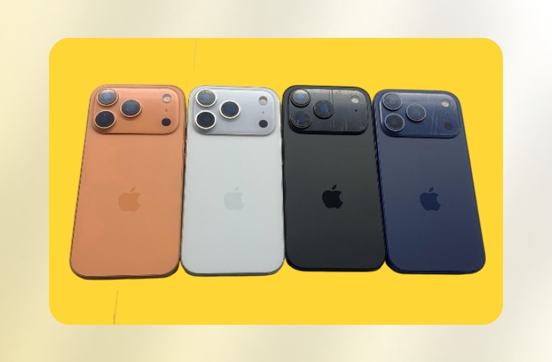 Вся линейка iPhone 17 от Apple была представлена в виде макетов, среди которых особо выделялась одна модель с оранжевой отделкой, но только если вы приобретете одну из моделей «Pro»