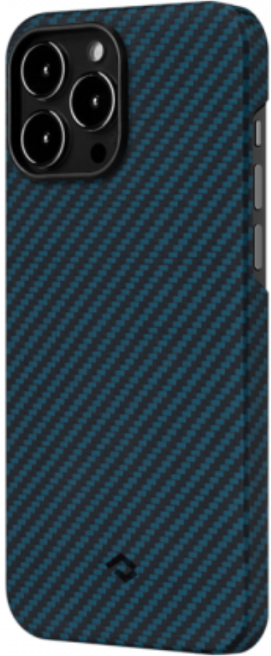 Чехол PITAKKA MagEZ 2 для iPhone 13 Pro Max, Кевлар, Черно-синий