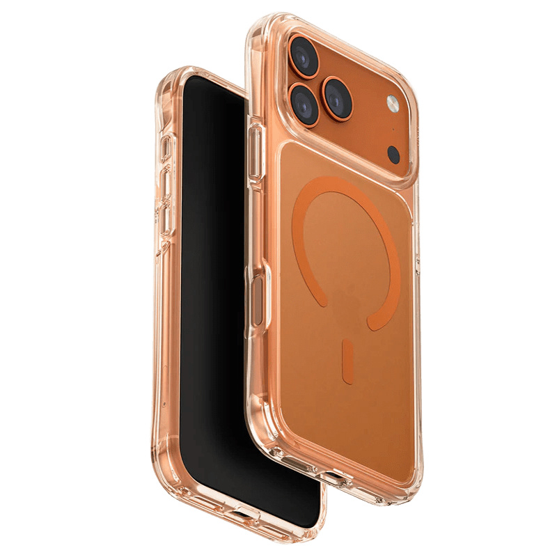 Чехол Uniq iPhone 17 Pro LifePro Xtreme AF, MagSafe, Прозрачно-оранжевый