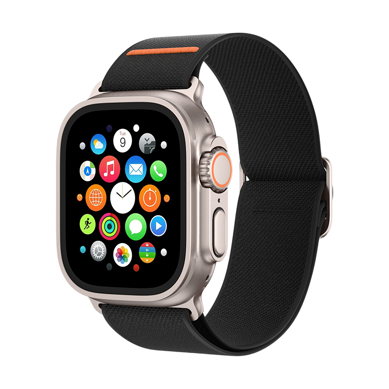 Ремешок Keephone Navas для Apple Watch 44/45/46/49мм, Черный