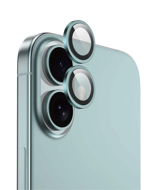 Защитное стекло SupGlass Camera lens glass Anti Glare XC-31 на камеру для iPhone 16/16 Plus, Зеленый